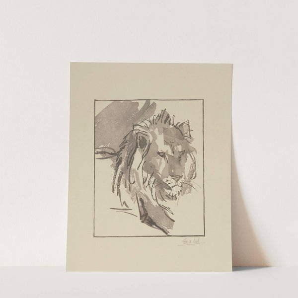 Tête de lion (1917) by Jules Chadel