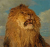 Tête de lion relevée