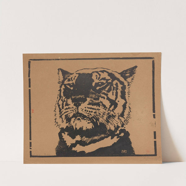 Tête de tigre (1891) by Henri-Charles Guérard