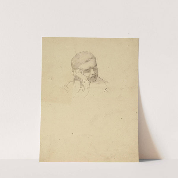 Tête de trois-quart à droite by Jean-Achille Benouville