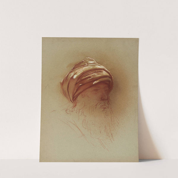 Tête d’homme barbu, portant un turban (1918) by Alfred Plauzeau