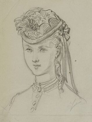 Tête féminine avec coiffe 2 (1862-1872)
