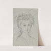 Tête féminine avec coiffe à volants de dentelle (1862-1863) by Anaïs Colin-Toudouze