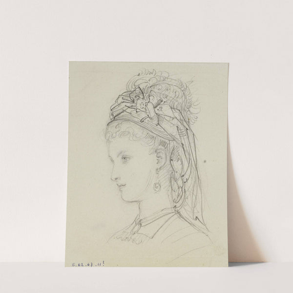 Tête féminine avec coiffe (1862-1872) by Anaïs Colin-Toudouze