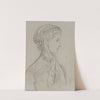 Tête féminine de profil avec coiffe nouée sous le menton (1862-1872) by Anaïs Colin-Toudouze