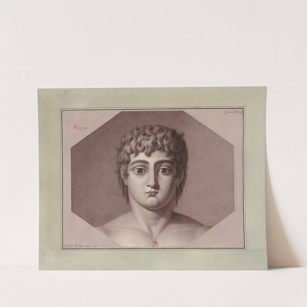 Tête, vue de face (1792) by Jean Jacques Lequeu
