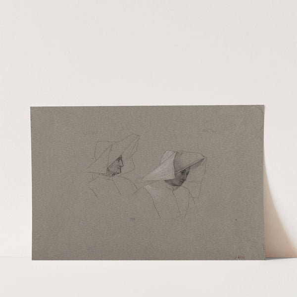 Têtes de deux religieuses by Jules Richomme