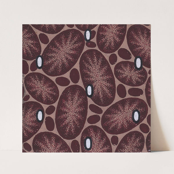 Textile Design with Scattered Ovals (1840)