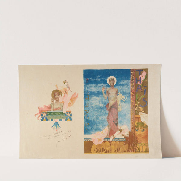 Thaïs – 2 projets d’illustrations pour la partition de Jules Massenet (1893) by Jean Veber