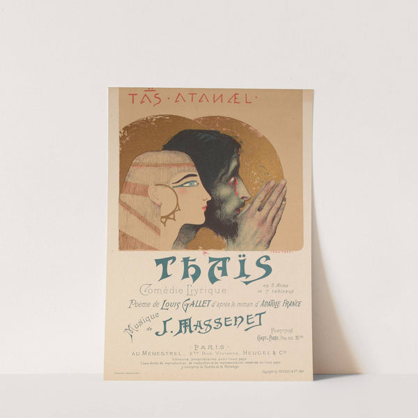 Thaïs – couverture du livret de la comédie lyrique de Jules Massenet (1894) by Jean Veber