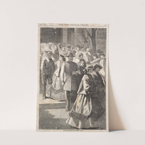 Thanksgiving Day – The Church Porch (1865) by Winslow Homer