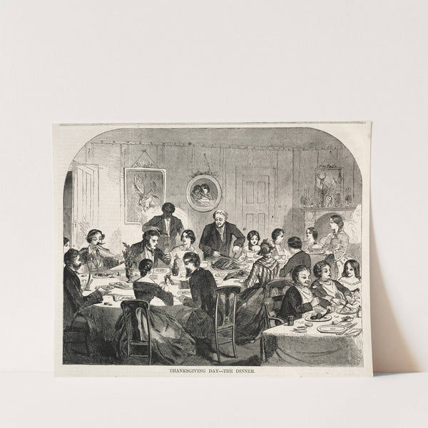 Thanksgiving Day – The Dinner (1858) by Winslow Homer