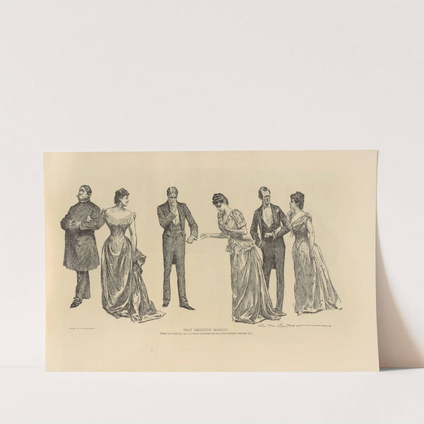 That delicious moment. (1893-1900) by Charles Dana Gibson