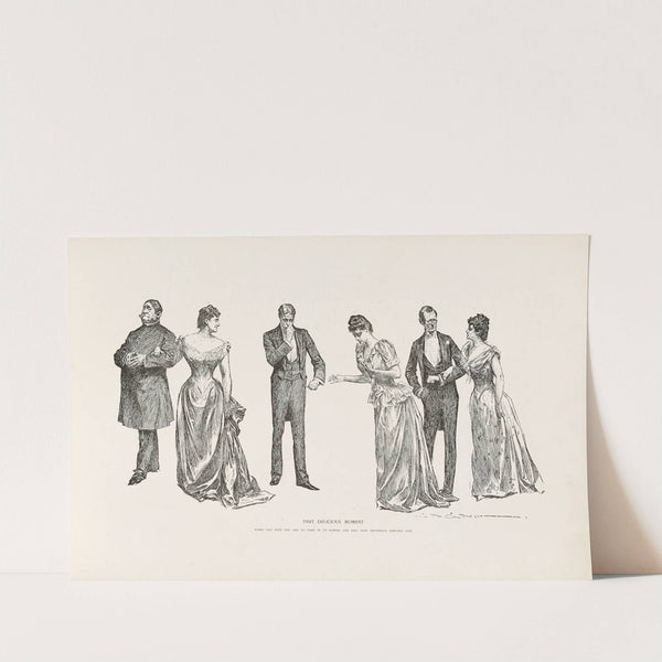 That delicious moment…. (1896) by Charles Dana Gibson