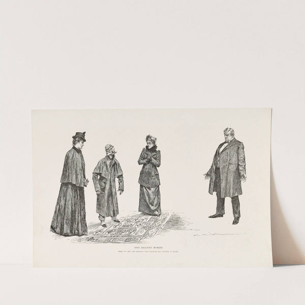 That delicious moment – When you meet the nobleman your daughter captured in europe (1896) by Charles Dana Gibson