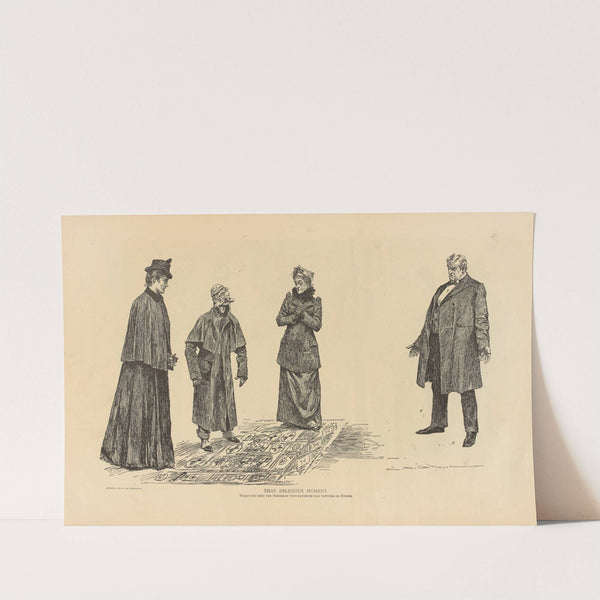 That delicious moment. When you meet the nobleman your daughter has captured in europe (1893-1900) by Charles Dana Gibson