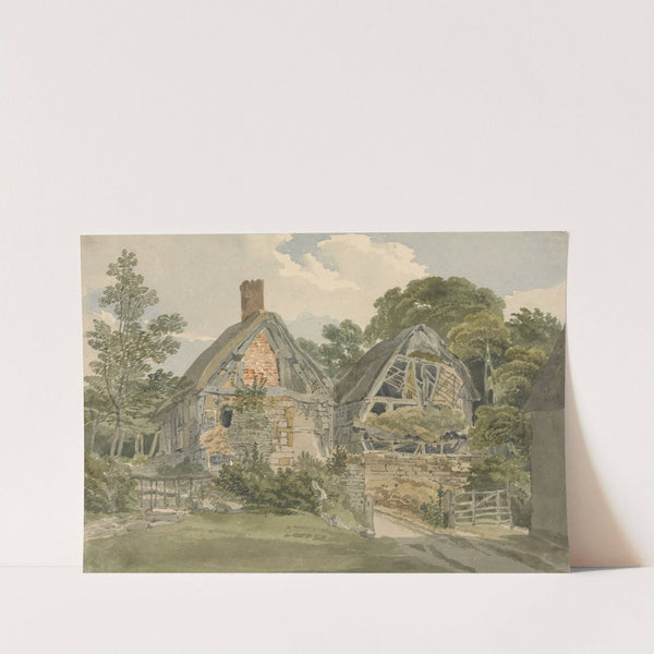 Thatched Cottage and Adjoining Barn by Joseph Powell