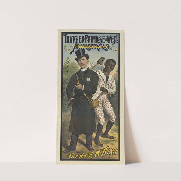 Thatcher Primrose and West’s. Frank E. Mc Nish (1885) by Strobridge & Co. Lith.