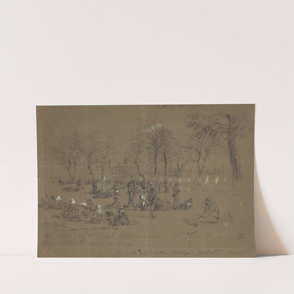 The 71st reg. N.Y. at Alexandria by Alfred Rudolph Waud