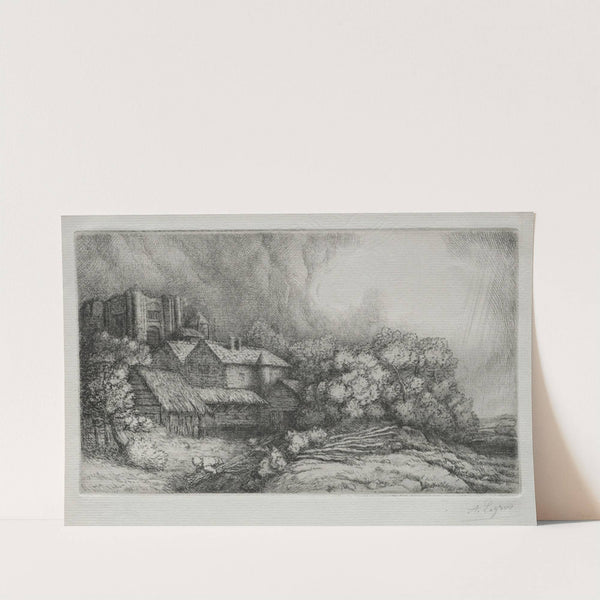 The Abbey Farm (La Ferme de l’abbaye) (c. 1893) by Alphonse Legros