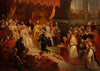 The abdication of Emperor Charles V in favor of his son Philip II . At Brussels, 25 October 1555