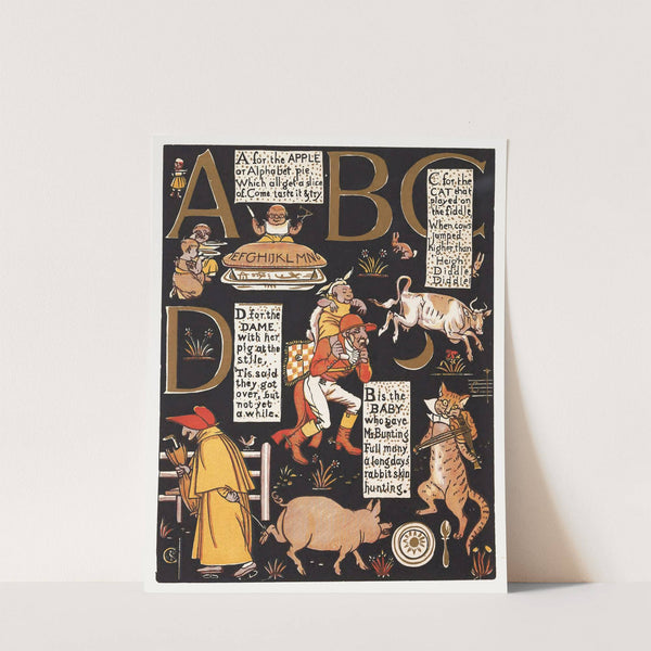 The Absurd A.B.C Pl 1 by Walter Crane