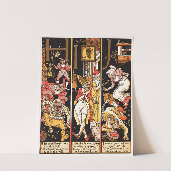 The Absurd A.B.C Pl 3 by Walter Crane