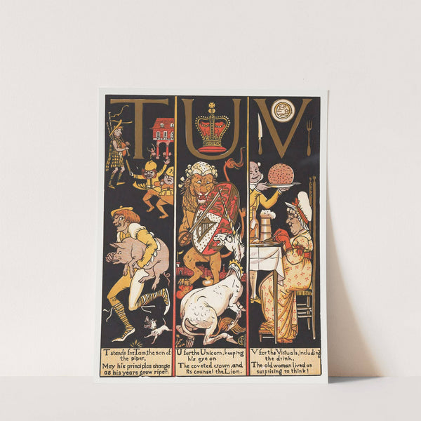 The Absurd A.B.C Pl 6 by Walter Crane