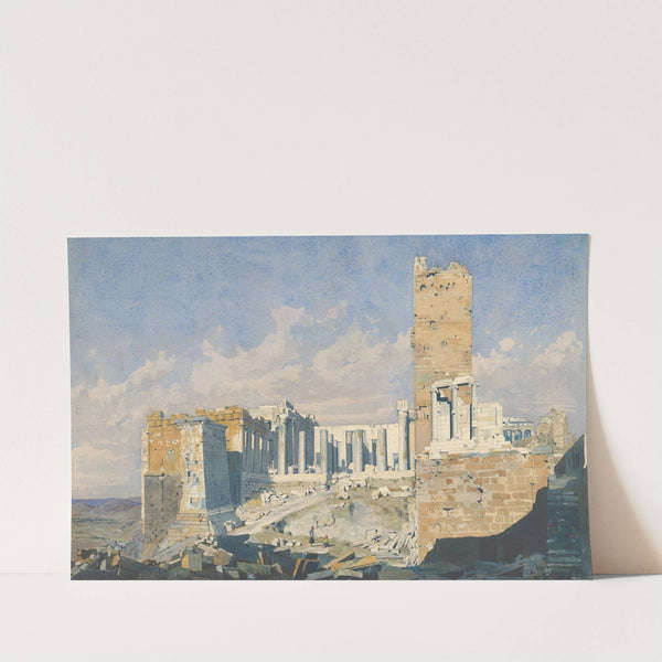 The Acropolis from the West, with the Propylaea and the Temple of Athena Nike, Athens by Thomas Hartley Cromek