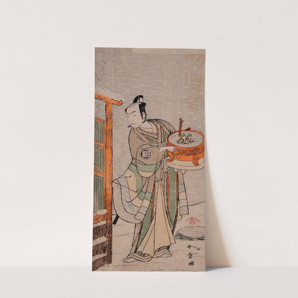 The Actor Arashi Sangorō II as Itō Kuro Disguised as Banta in the Play Izu Goyomi Shibai no Ganjitsu by Katsukawa Shunshō