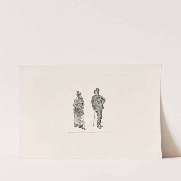 The Actor; I say, Jane, what…… (1896) by Charles Dana Gibson