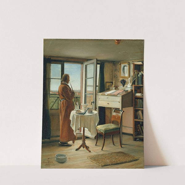 The actor Kristian Mantzius in his study by Carl Bloch