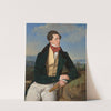 The Actor Maximilian Korn in a Landscape (1828) by Ferdinand Georg Waldmüller