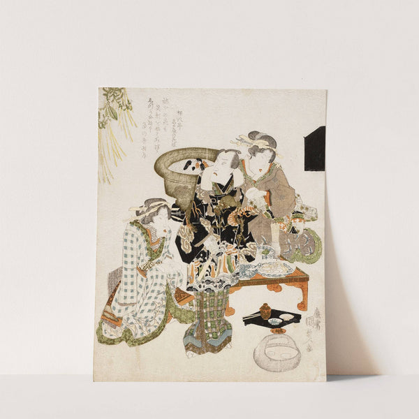 The Actor Onoe Kikugorō III at Umemoto Teahouse by Utagawa Kunisada (Toyokuni III)