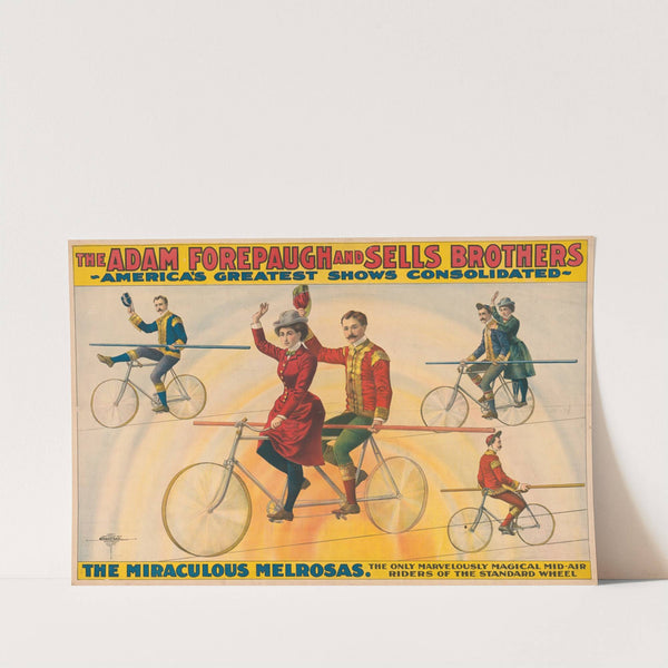 The Adam Forepaugh and Sells Brothers–The miraculous Melrosas (1900) by Courier Litho. Co.