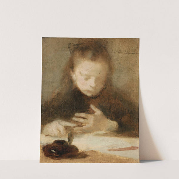 The Addition by Eugène Carriere