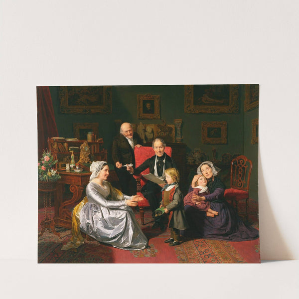 The Adoption (1847) by Ferdinand Georg Waldmüller