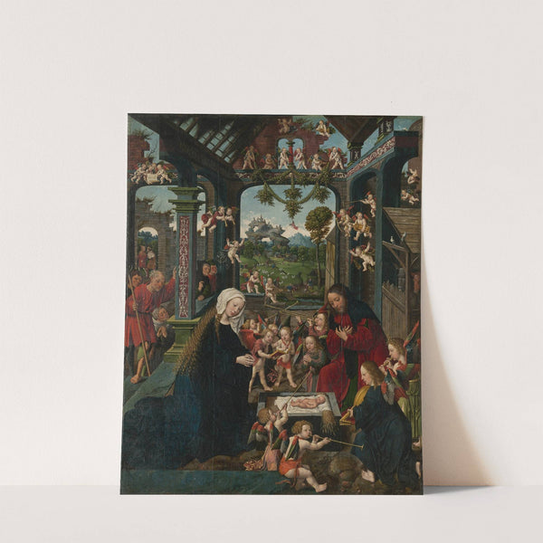 The Adoration of the Christ Child by Workshop of Jacob Cornelisz. van Oostsanen