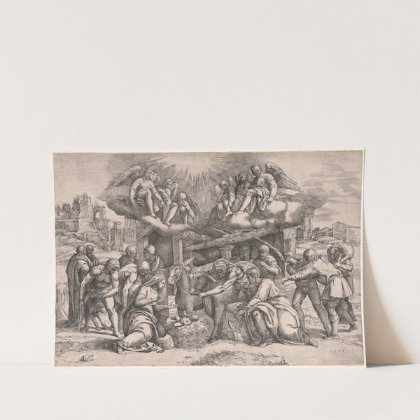 The Adoration of the Shepherds (c. 1552) by Battista Franco