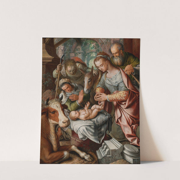 The Adoration Of The Shepherds by Joachim Beuckelaer