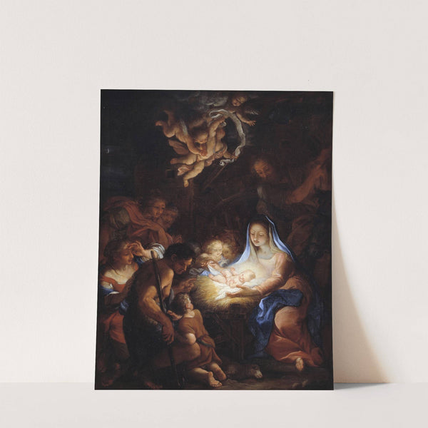 The Adoration of the Shepherds (1719 – 1720) by Giuseppe Bartolomeo Chiari