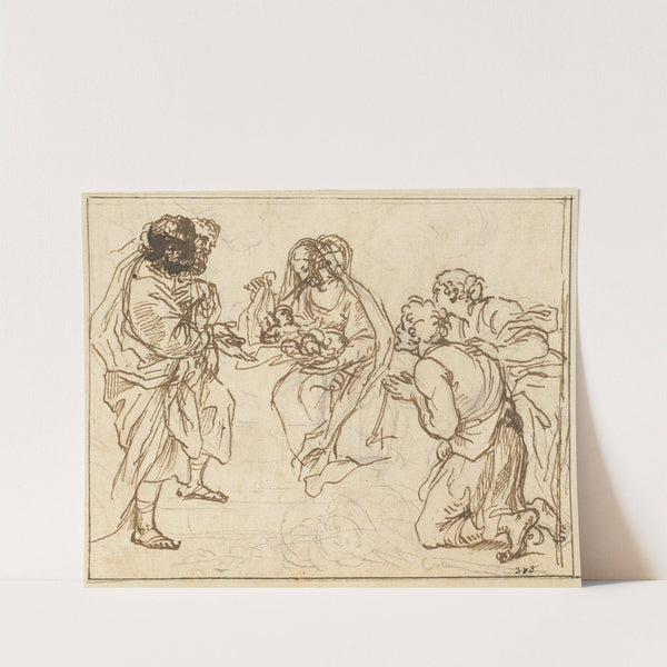 The Adoration of the Shepherds by Agostino Masucci