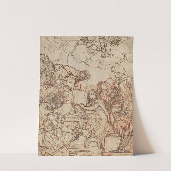 The Adoration of the Shepherds by Andrea Lilio