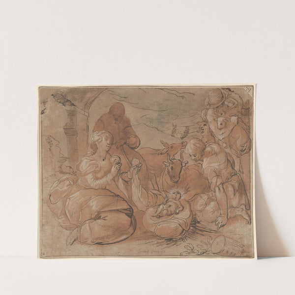 The Adoration of the Shepherds by Gerrit Pietersz. Sweelink