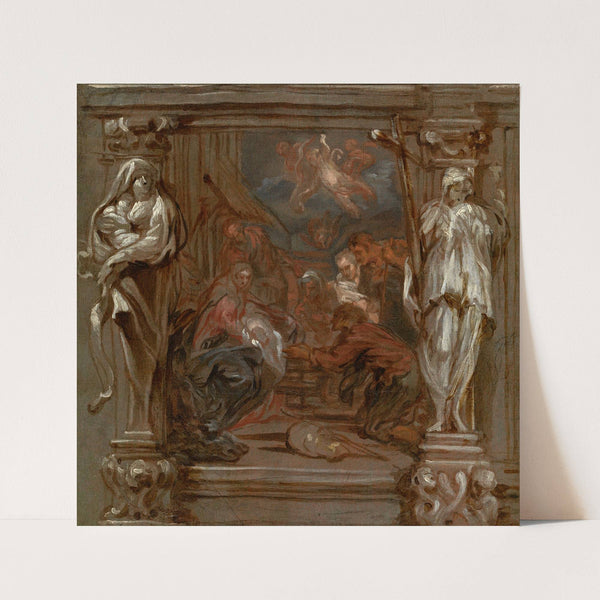 The Adoration of the Shepherds (1649-1650) by Lucas Franchoys the Younger