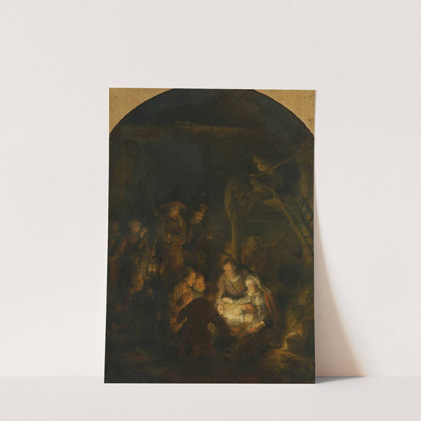 The Adoration of the Shepherds by Rembrandt van Rijn