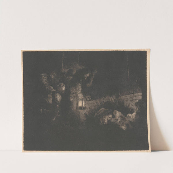 The Adoration of the Shepherds; A Night Piece by Rembrandt van Rijn
