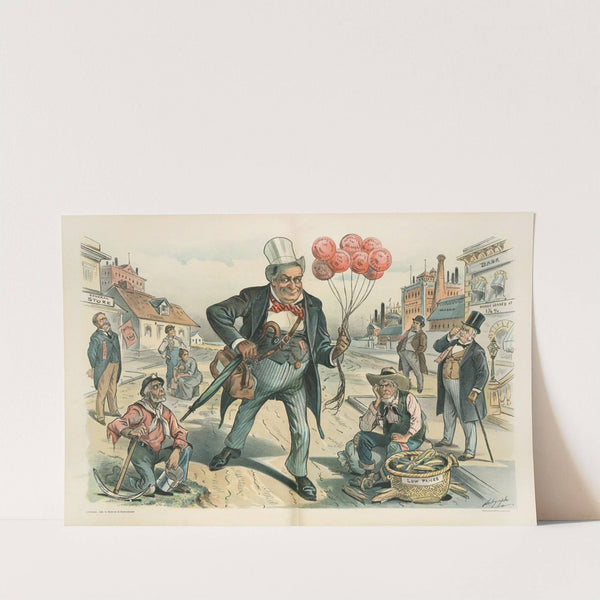 The 'advance-agent of prosperity' on the road by Louis Dalrymple