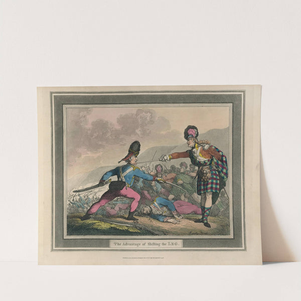 The advantage of shifting the Leg (1799) by Thomas Rowlandson