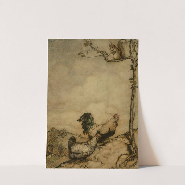 The Adventure of Chanticleer and Partlet (1909) by Arthur Rackham